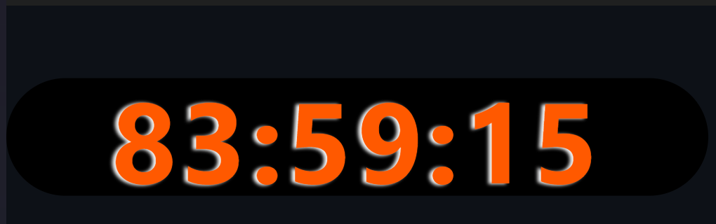 Marathon Timer widget showing an in-progress multi-day countdown